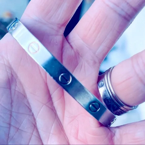 1970 PLATINUM PLATED Charles Revson AldoCipullo Love Bracelet❣️ - Picture 6 of 15